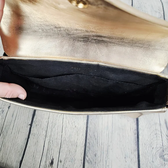 PACO RABANNE PARFUMS | metallic faux leather shoulder bag - Picture 8 of 15